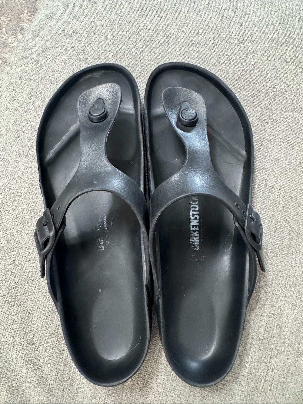 Birkenstock Black Gizeh Thong Sandals